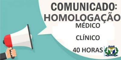 COMUNICADO HOMOLOGAÇÕES