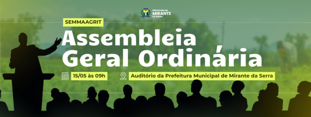 EDITAL DE CONVOCAÇÃO PARA ASSEMBLÉIA GERAL ORDINÁRIA