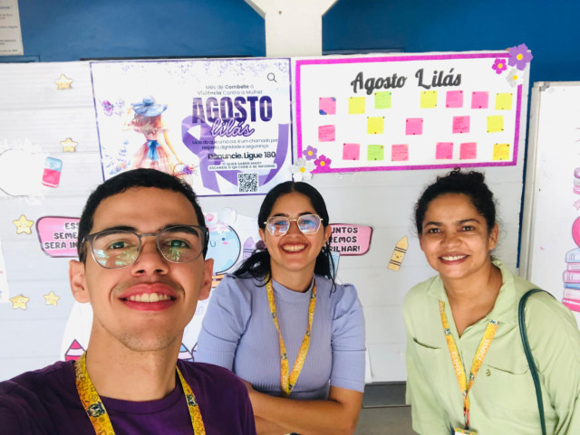 Ações Agosto Lilás - EMEIEF Duque de Caxias 💜