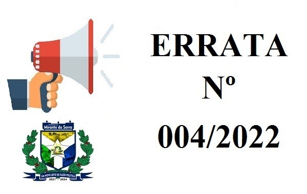 ERRATA Nº 004/2022