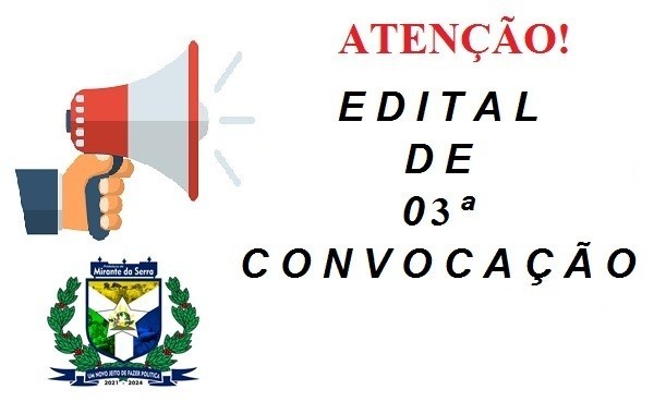 EDITAL DE 3ª CONVOCAÇÃO